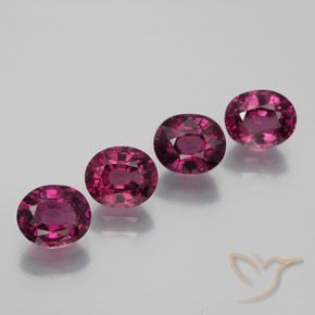4.72ctw Natural Rapberry Red Rhodolite Garnet, Oval, VVS-VS
