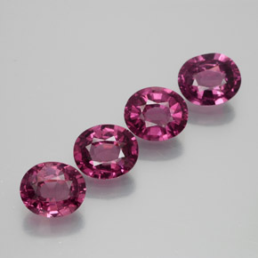 Rapberry Red Rhodolite Garnet Gem - 1ct Oval Facet (ID: 365320)