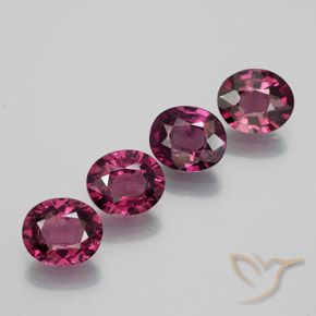 4.07ctw Natural Rapberry Red Rhodolite Garnet, Oval, VVS-VS