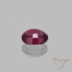 Rhodolite Garnet Gemstone in 7.1 x 5.9 mm Size for Sale, Rhodolite Garnet Stone in Reddish Purple Color