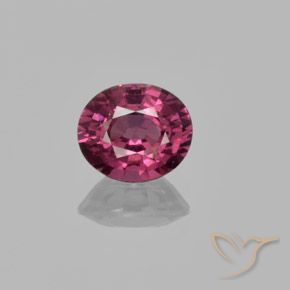 1.43ct Natural Medium Purple Rhodolite Garnet, Oval, VS