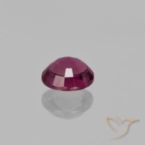 Rhodolite Garnet Gemstone in 7 x 5.9 mm Size for Sale, Rhodolite Garnet Stone in Rapberry Red Color