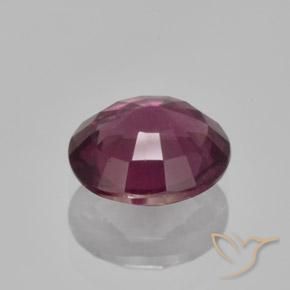 Rhodolite Garnet Gemstone in 7.6 x 6.6 mm Size for Sale, Rhodolite Garnet Stone in Rapberry Red Color
