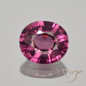 Granate rodolita de talla ovalada de 1,61 quilates, 7,5 x 6,6 mm de Mozambique, Photo A