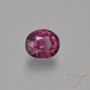 1.71 ct Purple Rhodolite Garnet Stone, Natural Rhodolite Garnet in Oval Facet Shape for Sale