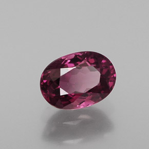 0.87 ct Red Rhodolite Garnet Stone, Natural Rhodolite Garnet in Oval Facet Shape for Sale