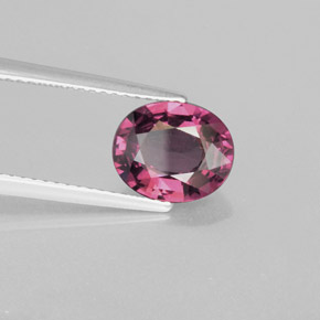 2.50 ct Red Rhodolite Garnet Stone, Natural Rhodolite Garnet in Oval Facet Shape for Sale
