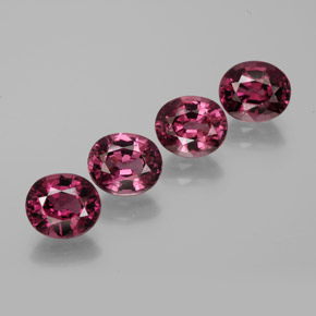 Medium Red Rhodolit-Granat Edelstein - 1.4ct Oval facettiert (ID: 368553)