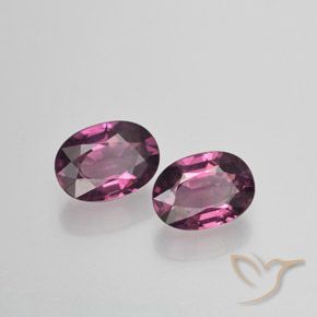 1.95 ctw Purple Rhodolite Garnet Stones, Natural Rhodolite Garnet in Oval Facet Shape for Sale