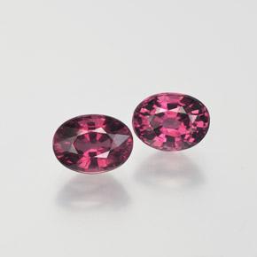 Pink Berry Purple Rhodolite Garnet Gem - 1.2ct Oval Facet (ID: 369634)
