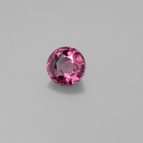 0.85 ct Red Rhodolite Garnet Stone, Natural Rhodolite Garnet in Round Facet Shape for Sale
