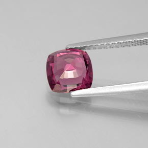 Rhodolite Garnet Gemstone in 6.9 x 6.9 mm Size for Sale, Rhodolite Garnet Stone in Raspberry Red Color