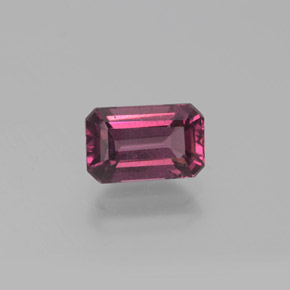 1.68 ct Red Rhodolite Garnet Gemstone, Rhodolite Garnet Gem in Octagon Facet Shape for Sale.