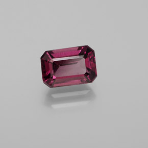 1.67 ct Red Rhodolite Garnet Stone, Natural Rhodolite Garnet in Octagon Facet Shape for Sale