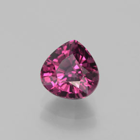 1.71 ct Red Rhodolite Garnet Stone, Natural Rhodolite Garnet in Pear Facet Shape for Sale
