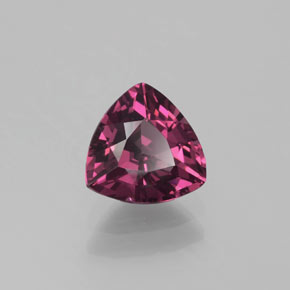1.28 ct Red Rhodolite Garnet Stone, Natural Rhodolite Garnet in Trillion Facet Shape for Sale