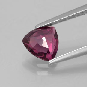 Rhodolite Garnet Gemstone in 6.7 x 6.6 mm Size for Sale, Rhodolite Garnet Stone in Raspberry Red Color