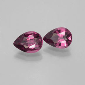 2.63 ct Red Rhodolite Garnet Stone, Natural Rhodolite Garnet in Pear Facet Shape for Sale