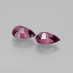 Rhodolite Garnet Gemstone in 8 x 6 mm (calibrated) Size for Sale, Rhodolite Garnet Stone in Raspberry Red Color
