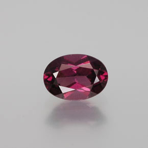 1.09 ct Red Rhodolite Garnet Gemstone, Rhodolite Garnet Gem in Oval Facet Shape for Sale.