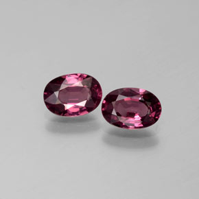 Dark Purple Rhodolite Garnet Gem - 0.9ct Oval Facet (ID: 377046)