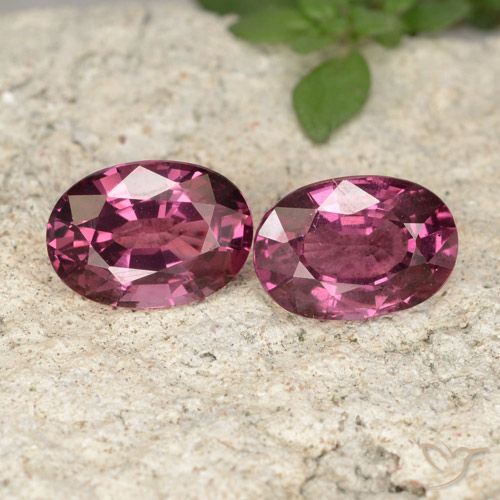 2.04 ct Oval Cut Rhodolite Garnet, 7.1 x 5 mm From Mozambique, Photo A