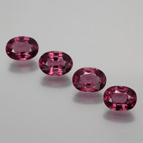 Medium Red Родолит Гранат Камень - 1.1ct Фасетный Овал (ID: 377495)