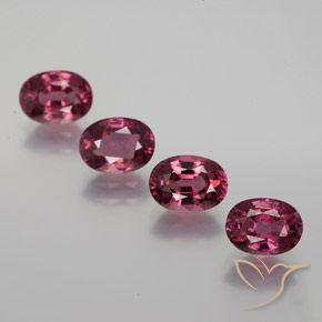 4,46-каратный родолит овальной огранки, 7 x 5,2 мм, из Танзании, Photo A
