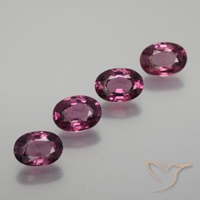 3.83ctw Natural Reddish Purple Rhodolite Garnet, Oval, VVS-VS