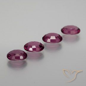 Rhodolite Garnet Gemstones in 7 x 5 mm (calibrated) Size for Sale, Rhodolite Garnet Stones in Reddish Purple Color