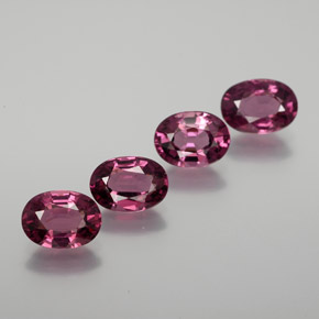 rötlich-lila Rhodolit-Granat Edelstein - 1ct Oval facettiert (ID: 377505)
