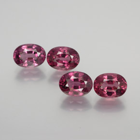 4.65 ct Red Rhodolite Garnet Stone, Natural Rhodolite Garnet in Oval Facet Shape for Sale