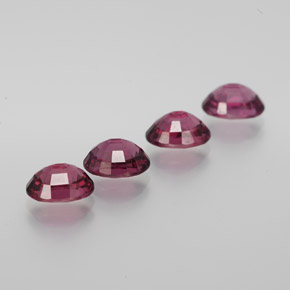 Rhodolite Garnet Gemstone in 7 x 5 mm (calibrated) Size for Sale, Rhodolite Garnet Stone in Raspberry Red Color