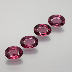 Medium Purple Родолит Гранат Камень - 1ct Фасетный Овал (ID: 377572)