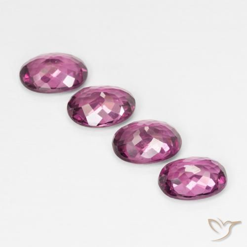 Rhodolite Garnet Gemstones in 7 x 5 mm (calibrated) Size for Sale, Rhodolite Garnet Stones in Medium Purple Color