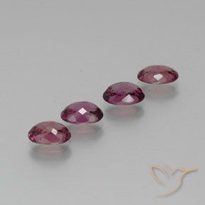 Rhodolite Garnet Gemstones in 7 x 5 mm (calibrated) Size for Sale, Rhodolite Garnet Stones in Medium Purple Color