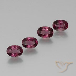 4.11ctw Natural Rapberry Red Rhodolite Garnet, Oval, VS