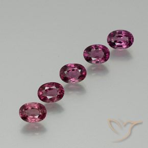 5.38ctw Natural Medium Purple Rhodolite Garnet, Oval, VS