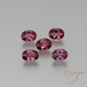 5.74 ctw Purple Rhodolite Garnet Stones, Natural Rhodolite Garnet in Oval Facet Shape for Sale