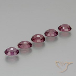 Rhodolite Garnet Gemstones in 7 x 5 mm (calibrated) Size for Sale, Rhodolite Garnet Stones in Magenta-Pink Color