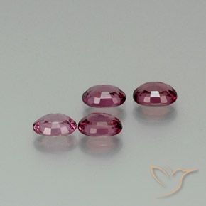 Rhodolite Garnet Gemstones in 7 x 5 mm (calibrated) Size for Sale, Rhodolite Garnet Stones in Medium-Dark Purple Color