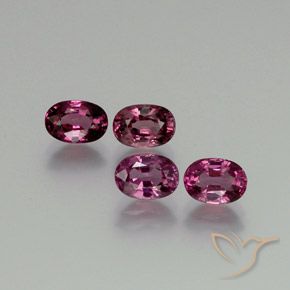 4.72 ctw Purple Rhodolite Garnet Stones, Natural Rhodolite Garnet in Oval Facet Shape for Sale