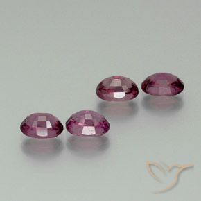 Rhodolite Garnet Gemstones in 7 x 5 mm (calibrated) Size for Sale, Rhodolite Garnet Stones in Raspberry Red Color