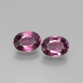 Medium-Dark Purple Родолит Гранат Камень - 1ct Фасетный Овал (ID: 377779)