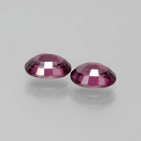 Rhodolite Garnet Gemstones in 7 x 5 mm (calibrated) Size for Sale, Rhodolite Garnet Stones in Rapberry Red Color