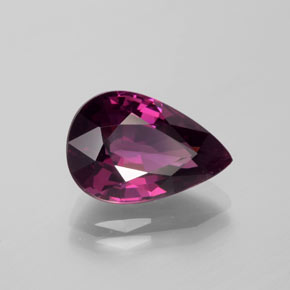 5.79 ct Red Rhodolite Garnet Stone, Natural Rhodolite Garnet in Pear Facet Shape for Sale