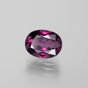 4.60 ct Red Rhodolite Garnet Stone, Natural Rhodolite Garnet in Oval Facet Shape for Sale