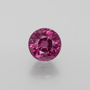 1.15 ct Red Rhodolite Garnet Gemstone, Rhodolite Garnet Gem in Round Facet Shape for Sale.