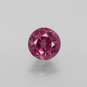 1.11 ct Red Rhodolite Garnet Gemstone, Rhodolite Garnet Gem in Round Facet Shape for Sale.