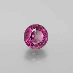 1.21 ct Red Rhodolite Garnet Stone, Natural Rhodolite Garnet in Round Facet Shape for Sale